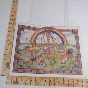 Vintage LUCY RIGGS 1986 Placemat SEE SAW #80269 (professional thick lamination)